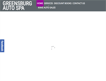 Tablet Screenshot of greensburgautospa.com